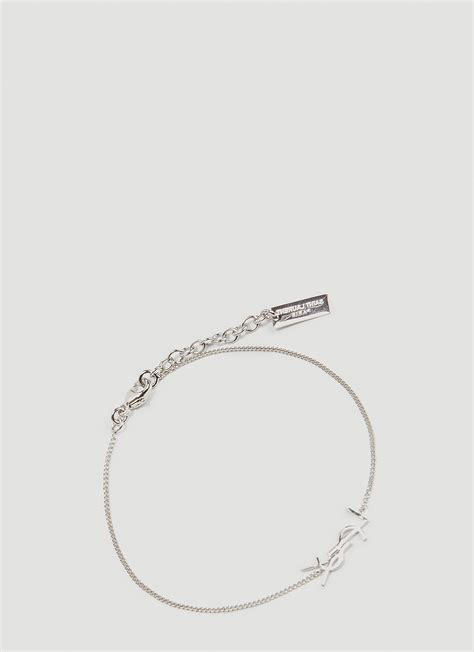 ysl thin chain bracelet|saint laurent bracelets for women.